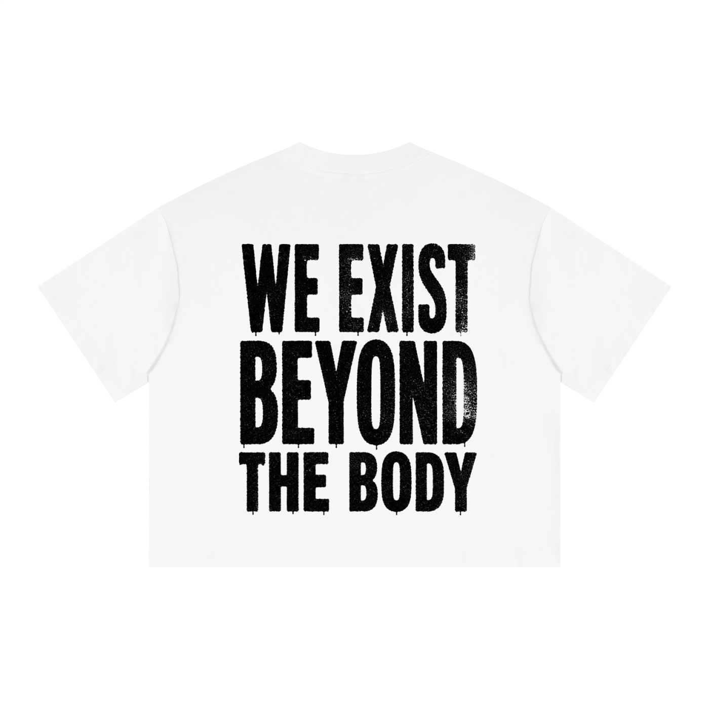 UNSEYN,BeyondTheBody,WeExistBeyondTheBody,SpiritualStreetwear,Consciousness,SpiritualClothing,CroppedTShirt