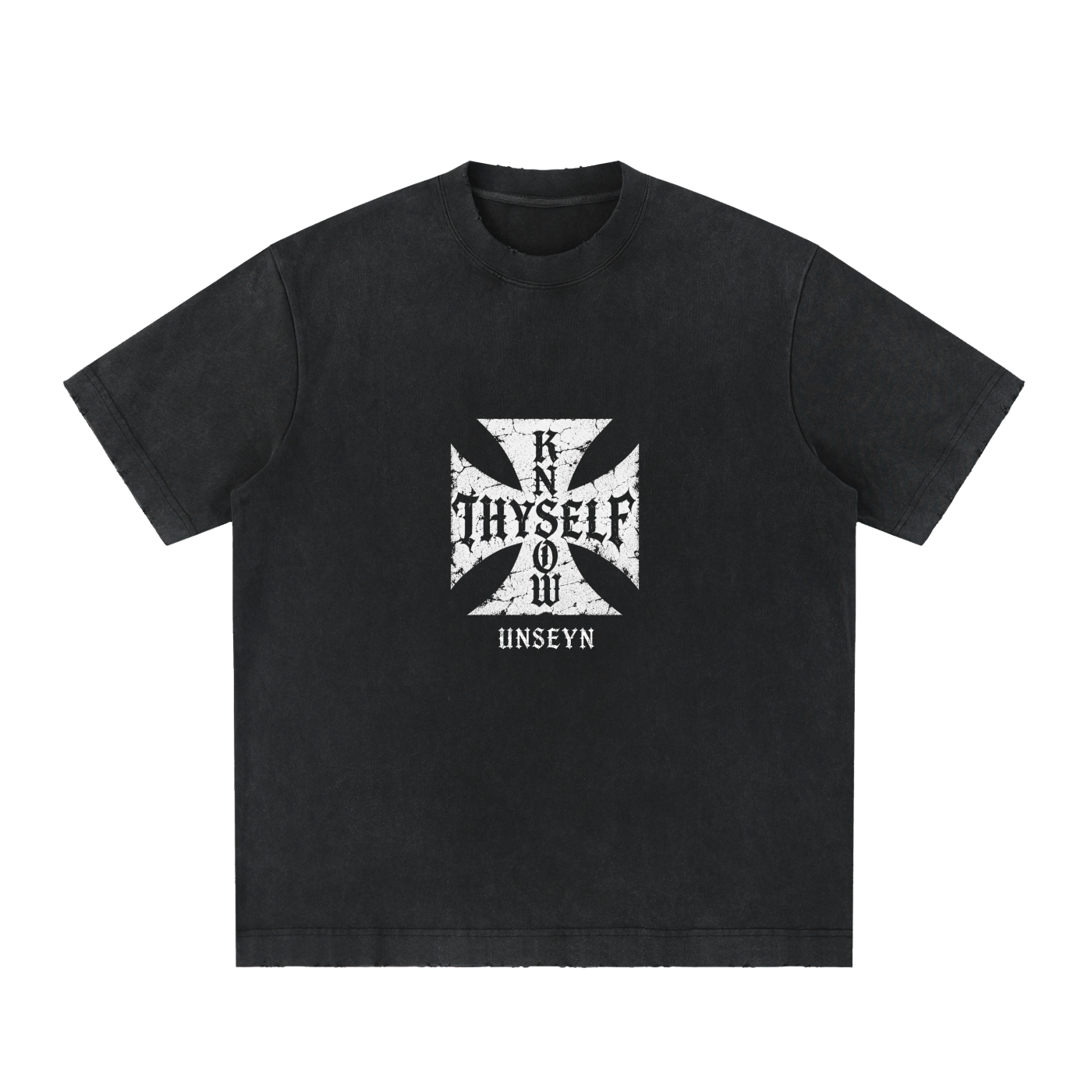 knowthyself,heavyweighttshirt,vintagetshirt,vintagewashed,distressedtee,graphictee,spiritualclothing