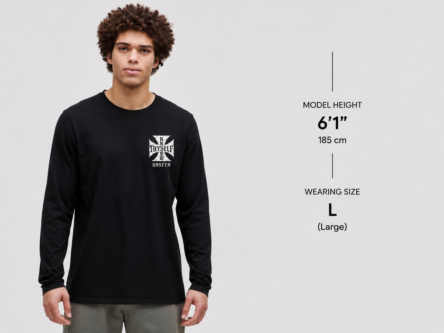 UNSEYN,KnowThyself,HeavyweightLongSleeve,LongSleeveTee,SpiritualStreetwear