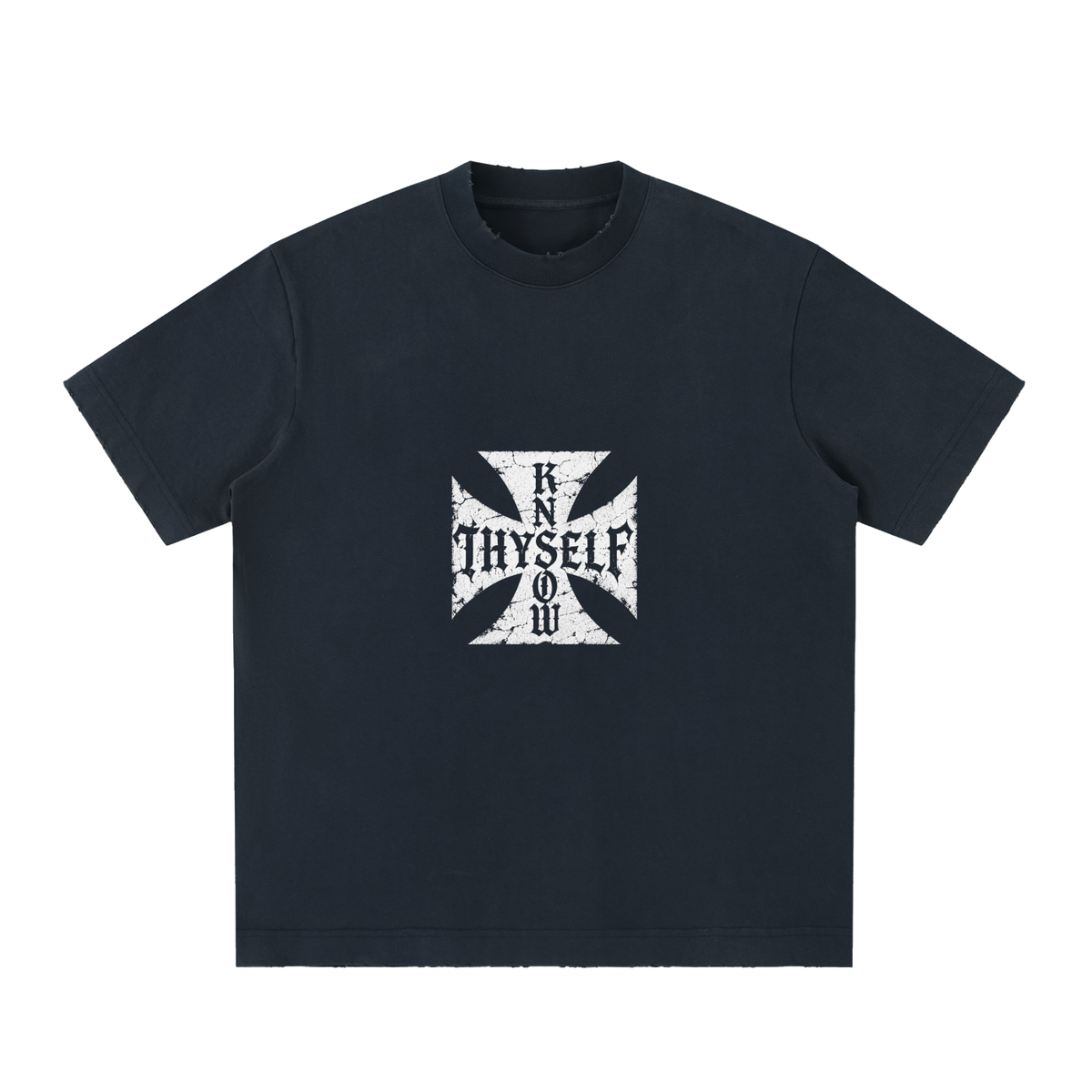 knowthyself,heavyweighttshirt,vintagetshirt,vintagewashed,distressedtee,graphictee,spiritualclothing