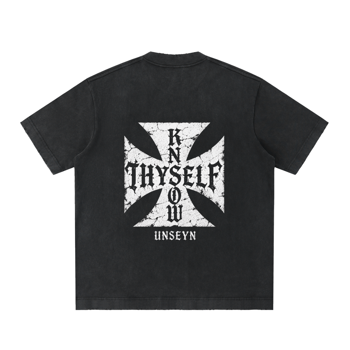 knowthyself,heavyweighttshirt,vintagetshirt,vintagewashed,distressedtee,graphictee,spiritualclothing